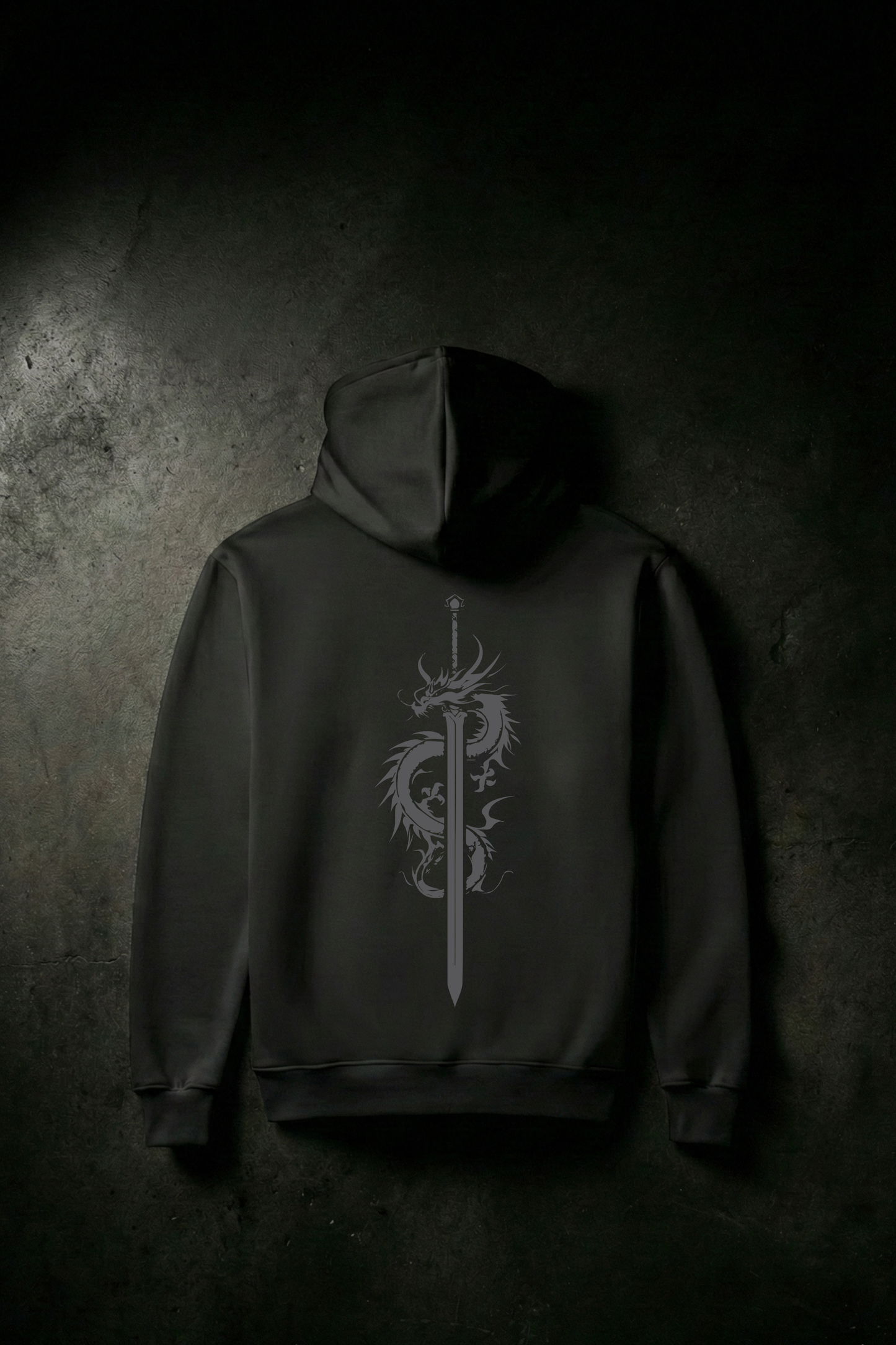 Black sword Dragon Pullover Hoodie