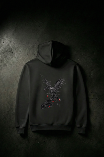 Black Pheonix  Pullover Hoodie