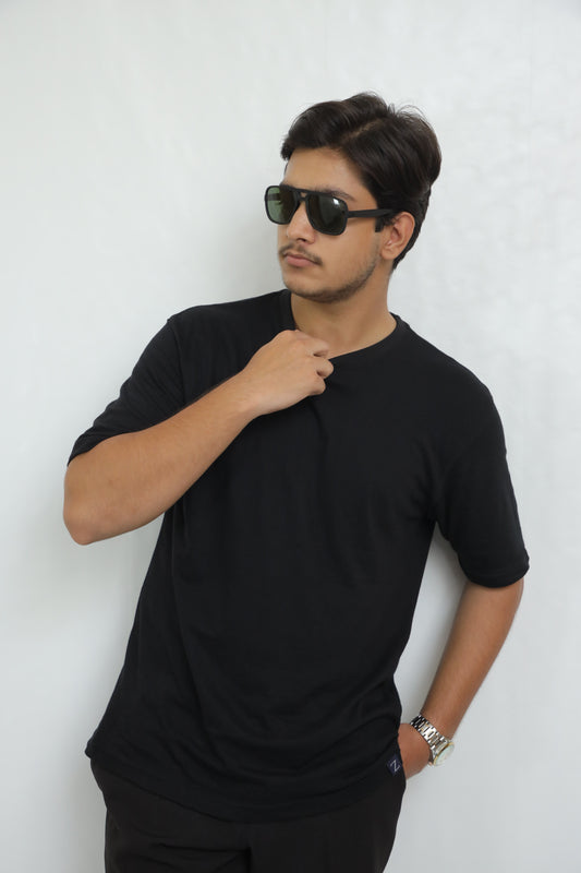 Jet Black Baggy Shirt