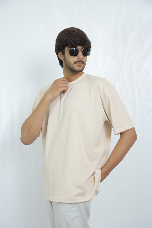 Beige Baggy T Shirt