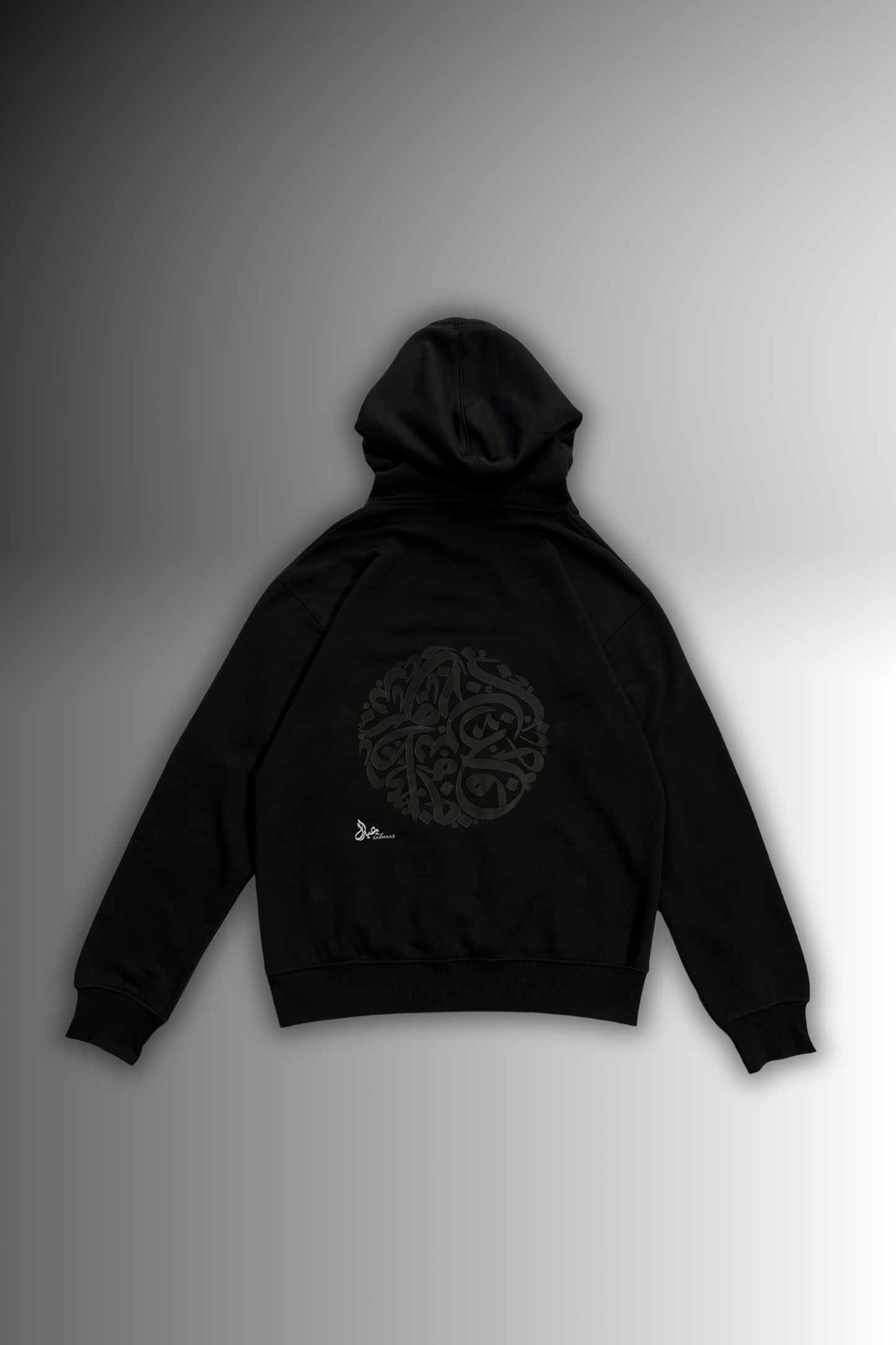 Black abstract Art Pullover hoodie